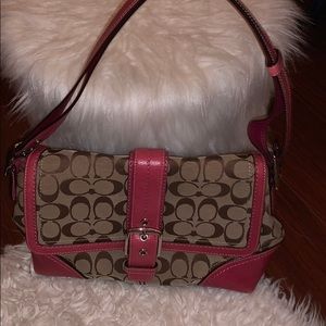 COACH PINK AND GRAY PURSE